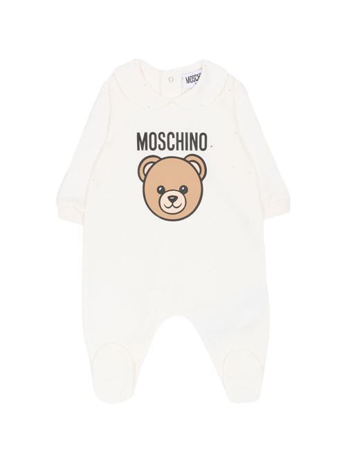 Tuta unisex Moschino Baby bianca MOSCHINO BABY | MUY098LCA1910063